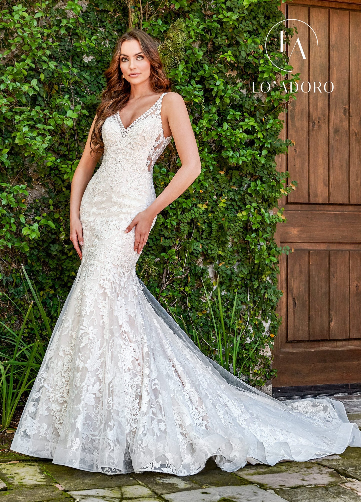 K Mermaid Lo' Adoro Bridal In Ivory Champagne Color Rachel Allan