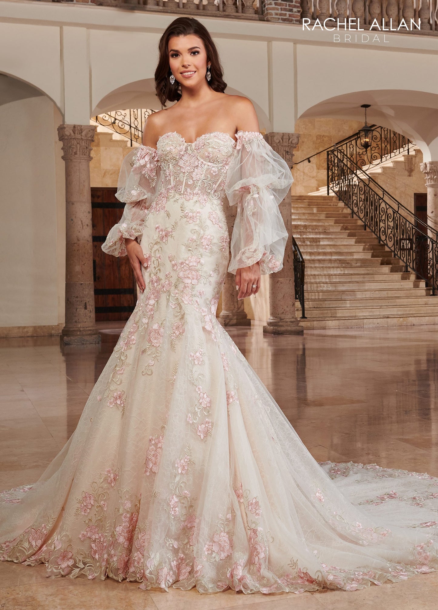 Heart Fit & Flare Lo' Adoro Bridal In Ivory Champagne Multi Color Rachel Allan