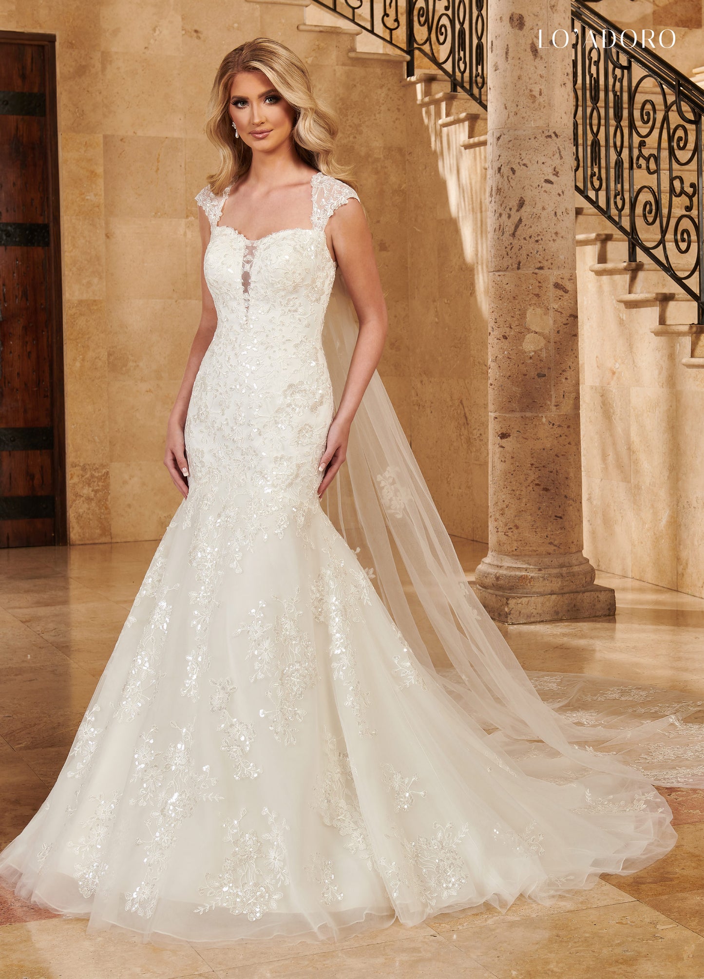 E Mermaid Lo' Adoro Bridal In Ivory Color Rachel Allan