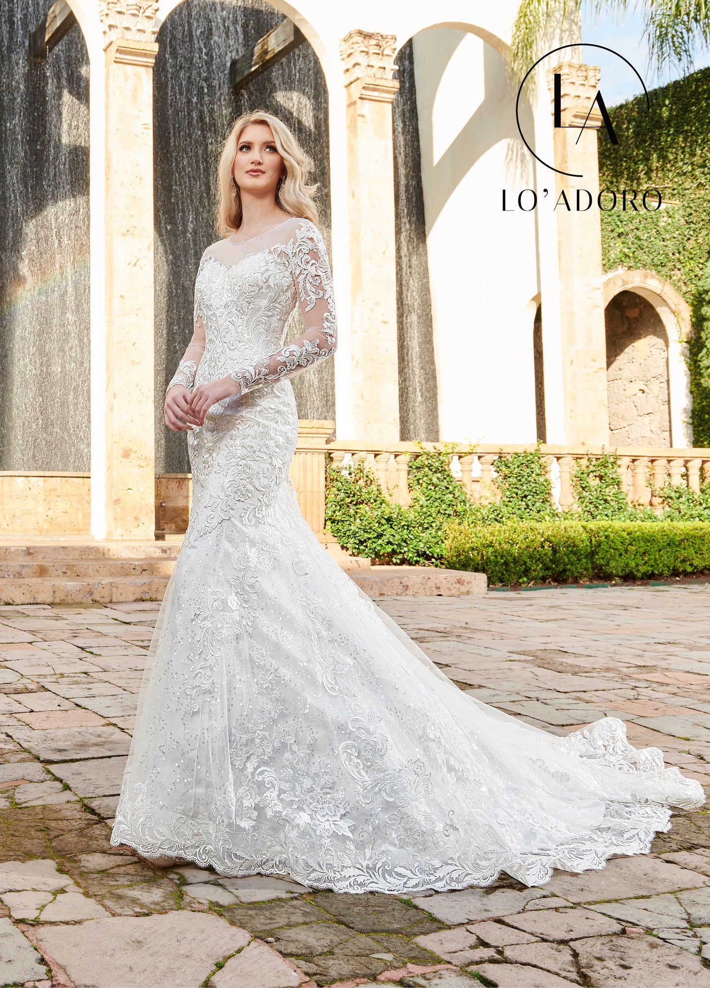 He Shoulder Fit & Flare Lo' Adoro Bridal In Ivory Color Rachel Allan