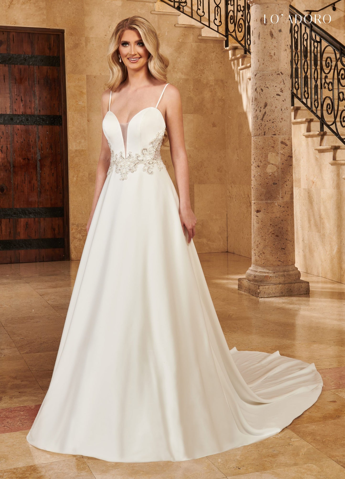 Py A-line Lo' Adoro Bridal In Ivory Color Rachel Allan