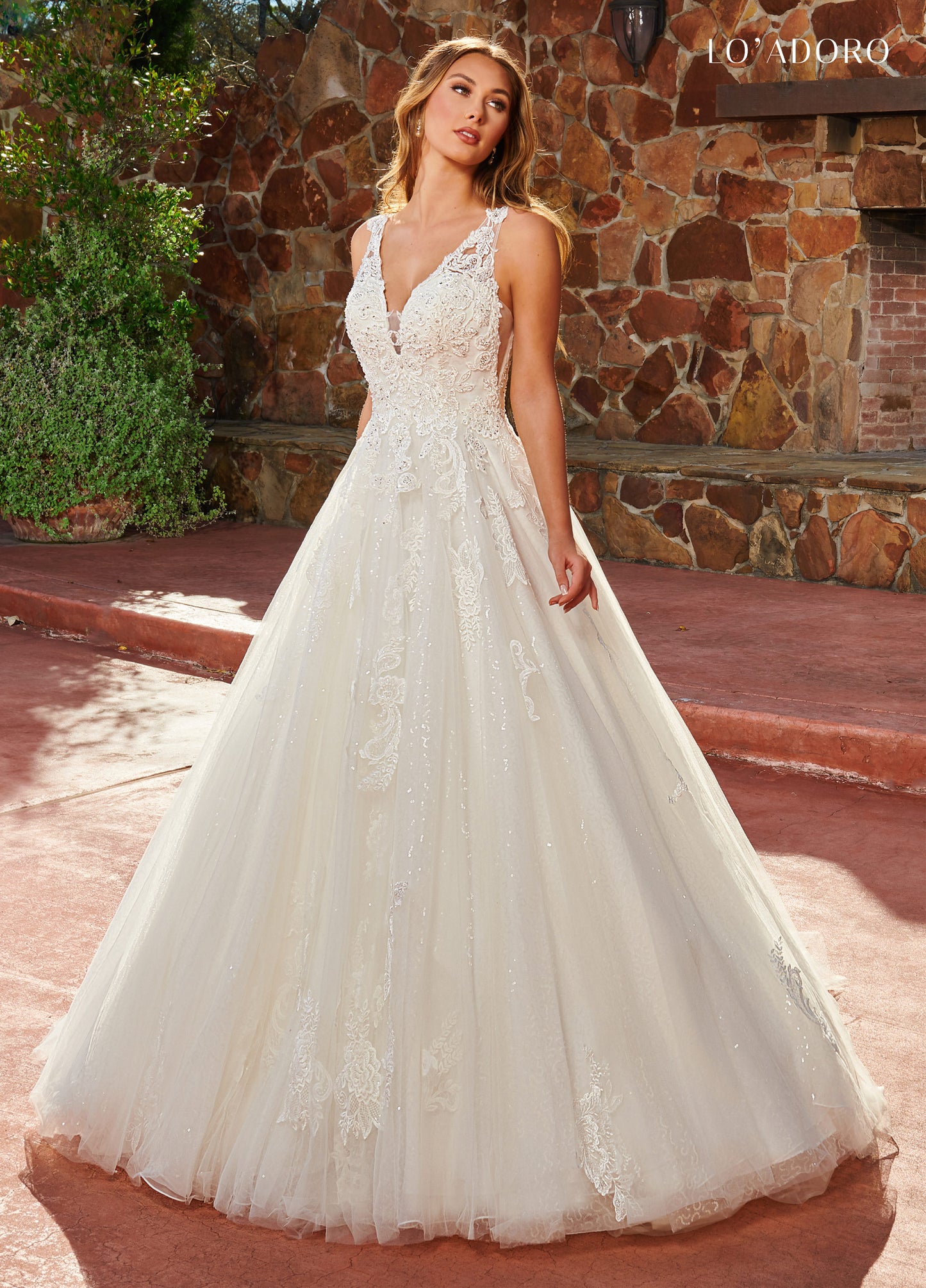 K A-line Lo' Adoro Bridal In Ivory Color Rachel Allan