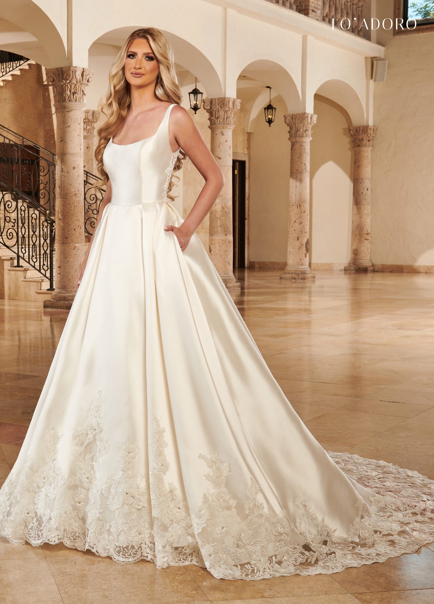 Neck Ball Gowns Lo' Adoro Bridal In Ivory Color Rachel Allan