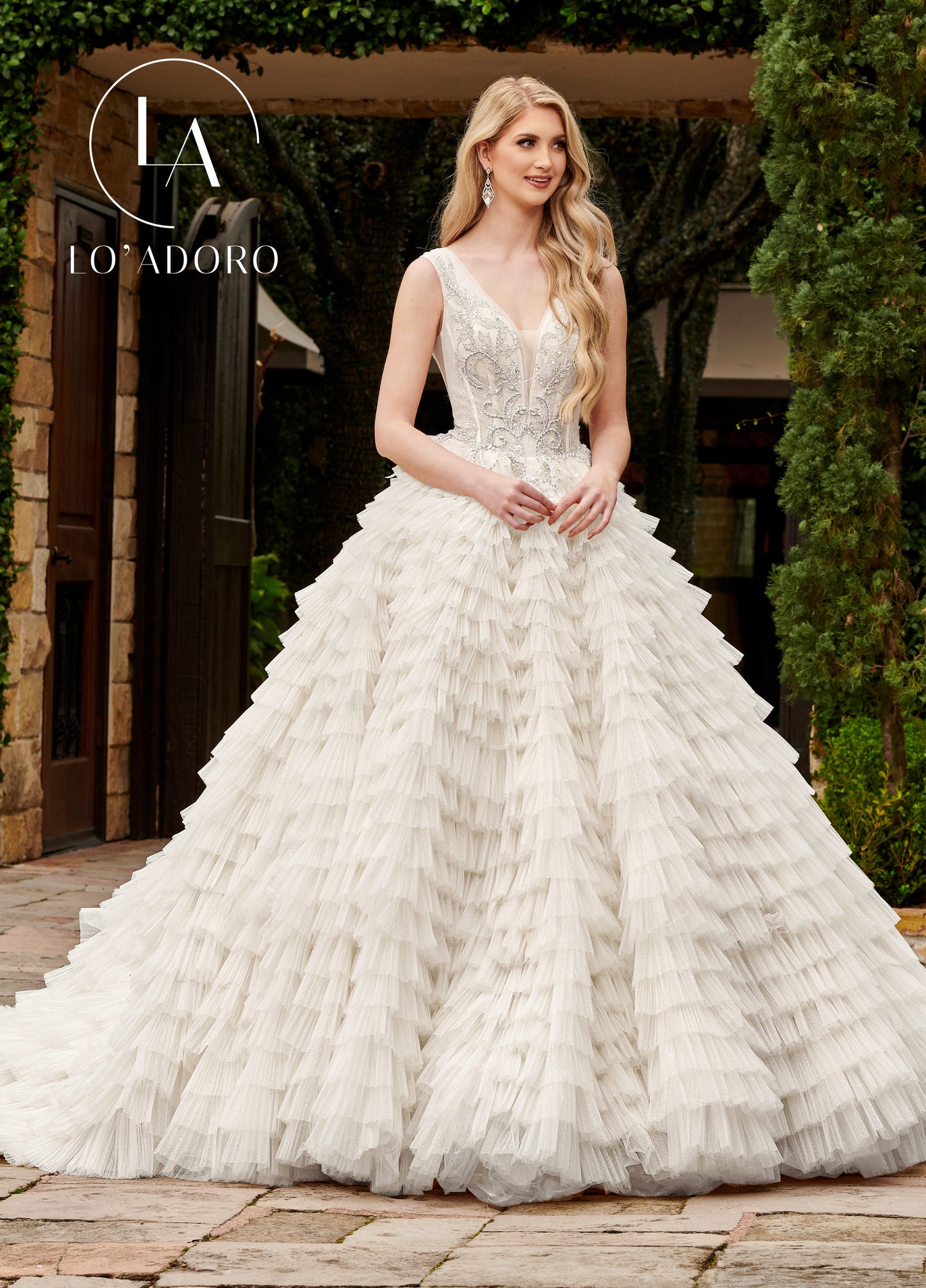 K Ball Gowns Lo' Adoro Bridal In Ivory Metallic Color Rachel Allan