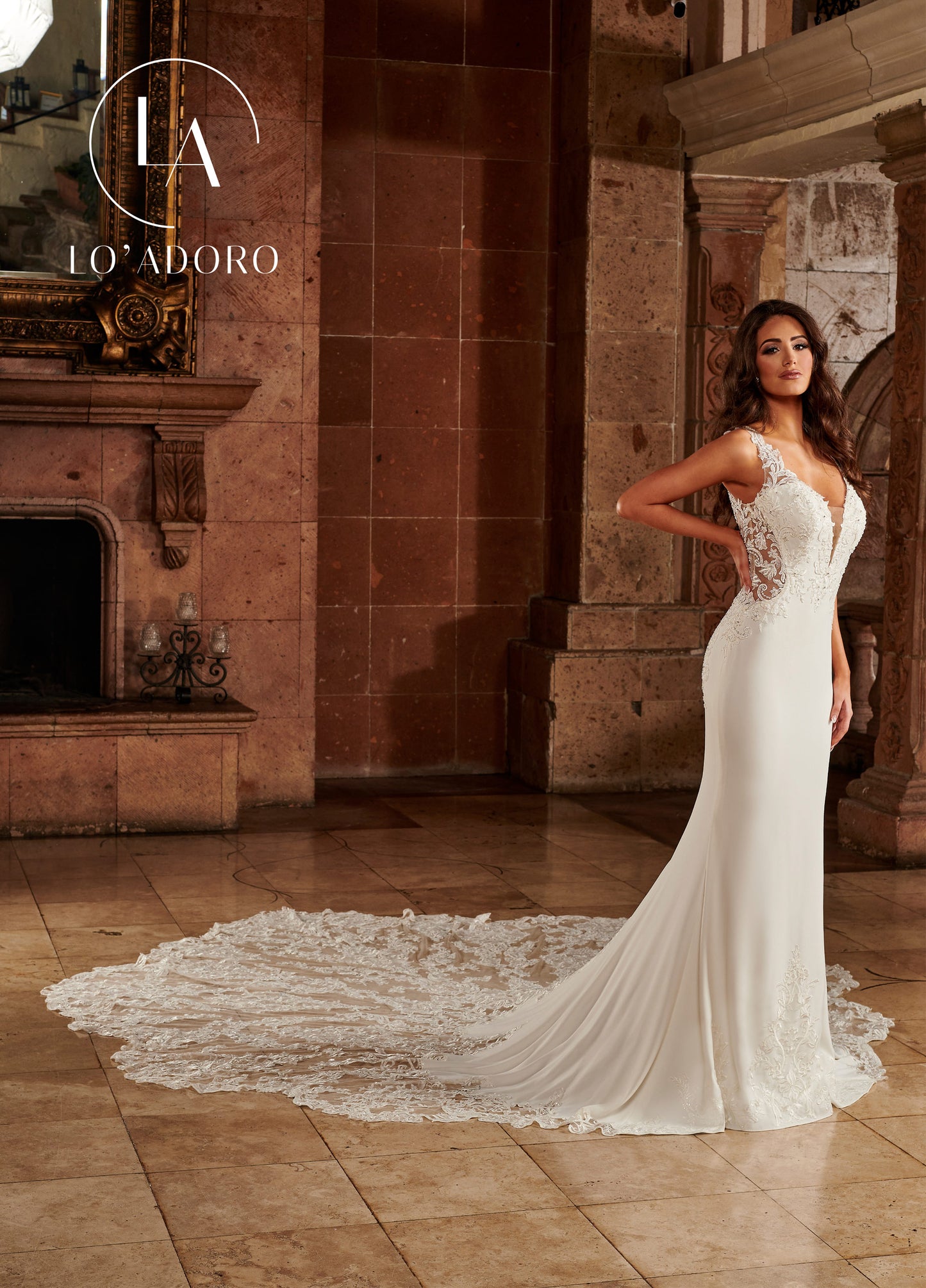 Py Fit & Flare Lo' Adoro Bridal In Ivory Color Rachel Allan