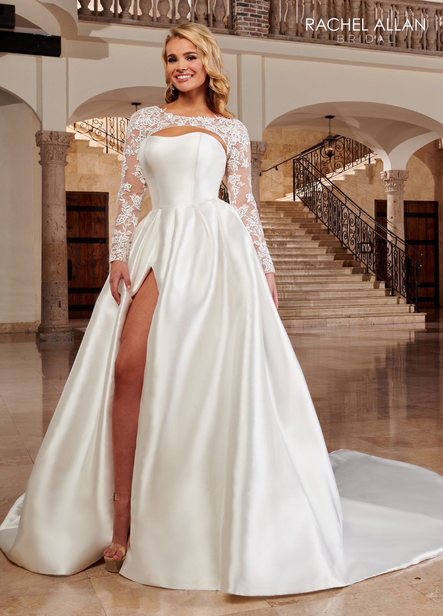 Less A-line Lo' Adoro Bridal In Ivory Color Rachel Allan