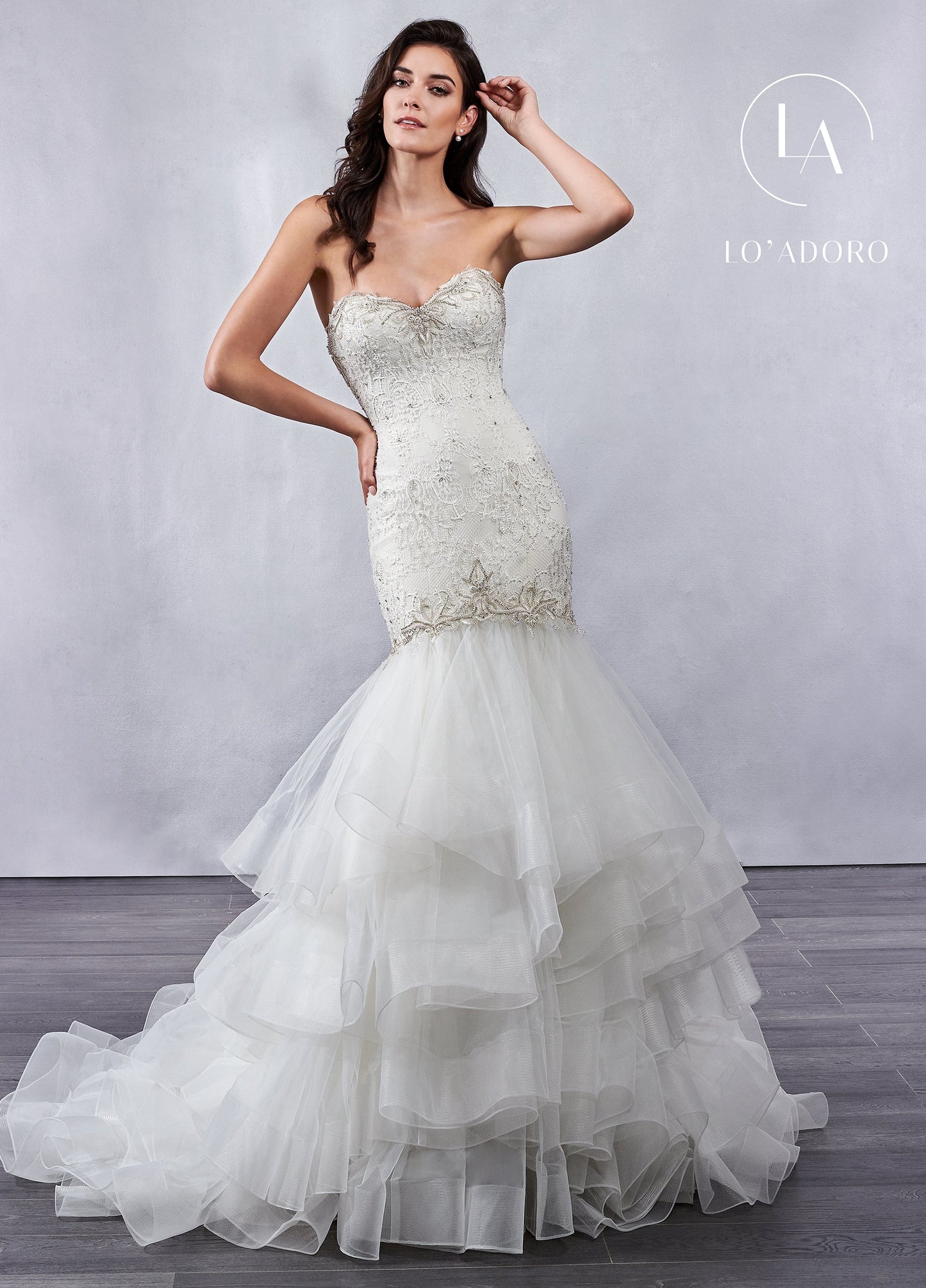 Less Mermaid Lo' Adoro Bridal In Ivory Color Rachel Allan
