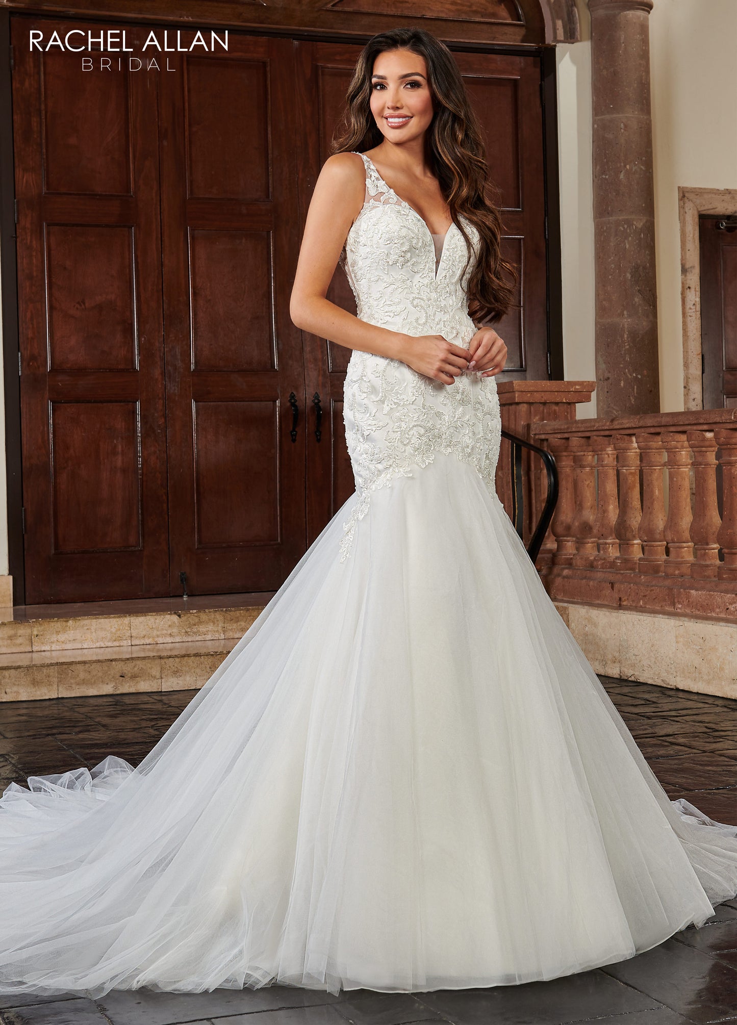 Heart Fit & Flare Moda Bella In Ivory Color Rachel Allan