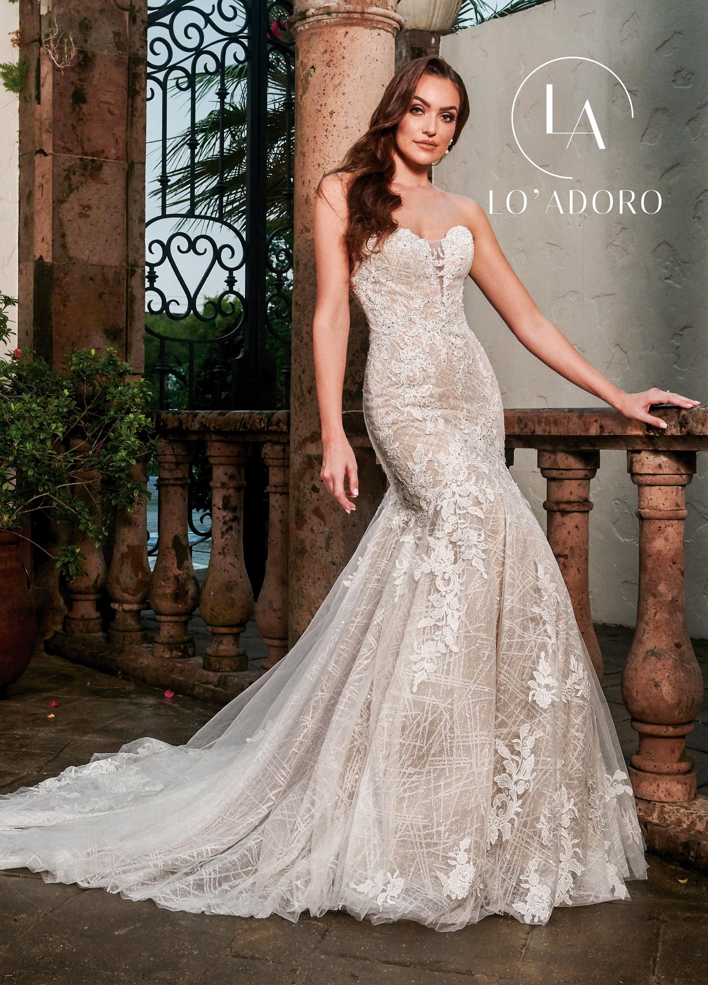 Heart Drop Waist Lo' Adoro Bridal In Ivory Nude Color Rachel Allan