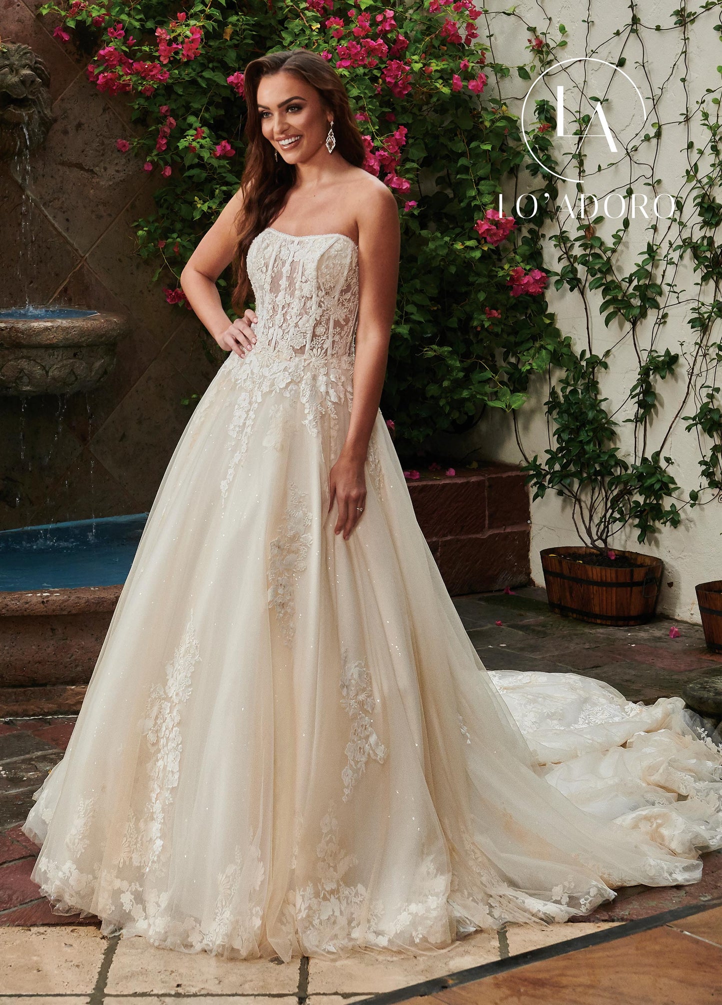 Less Ball Gowns Lo' Adoro Bridal In Nude Ivory Color Rachel Allan