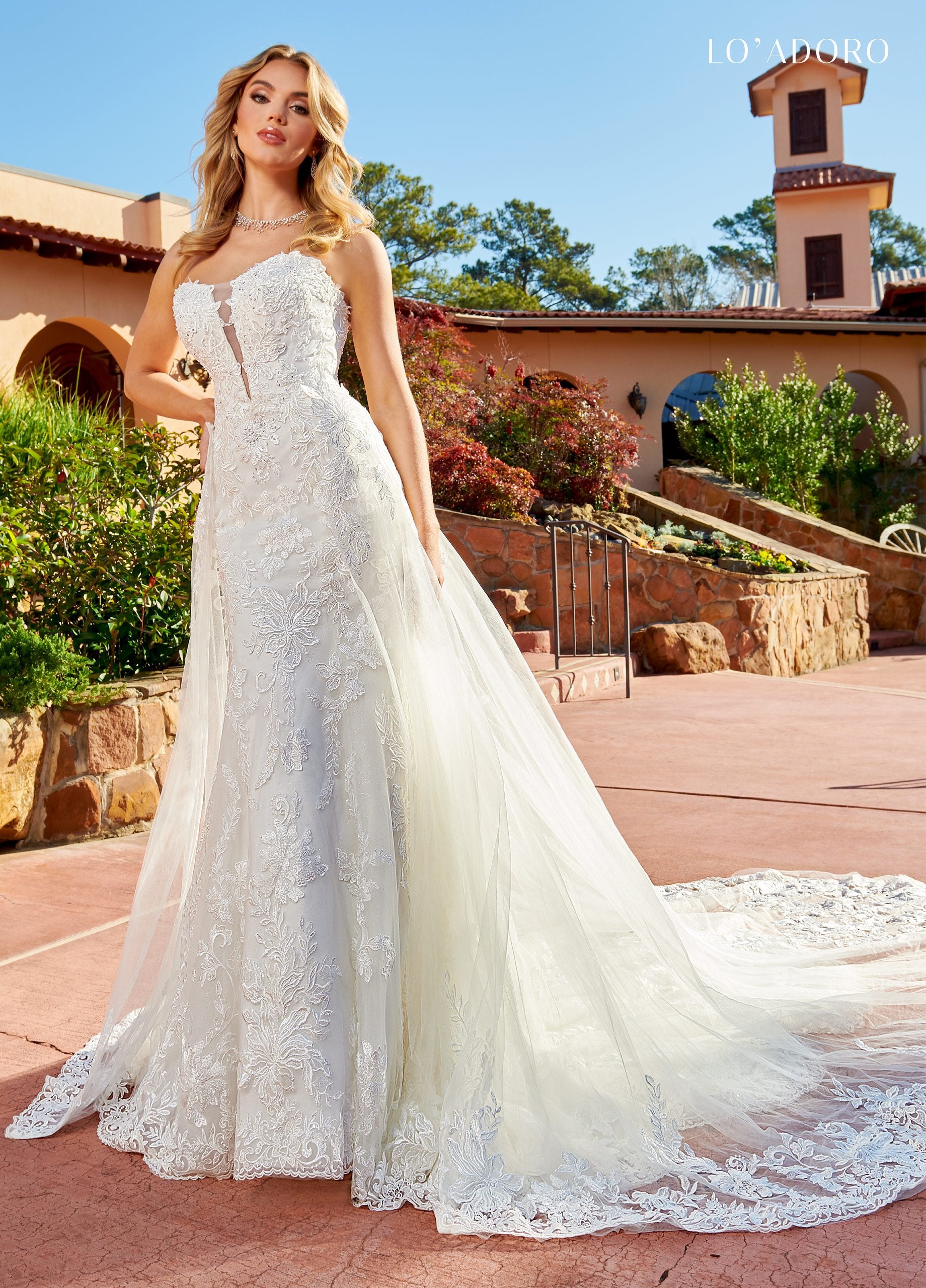 Less Fit & Flare Lo' Adoro Bridal In Ivory Color Rachel Allan