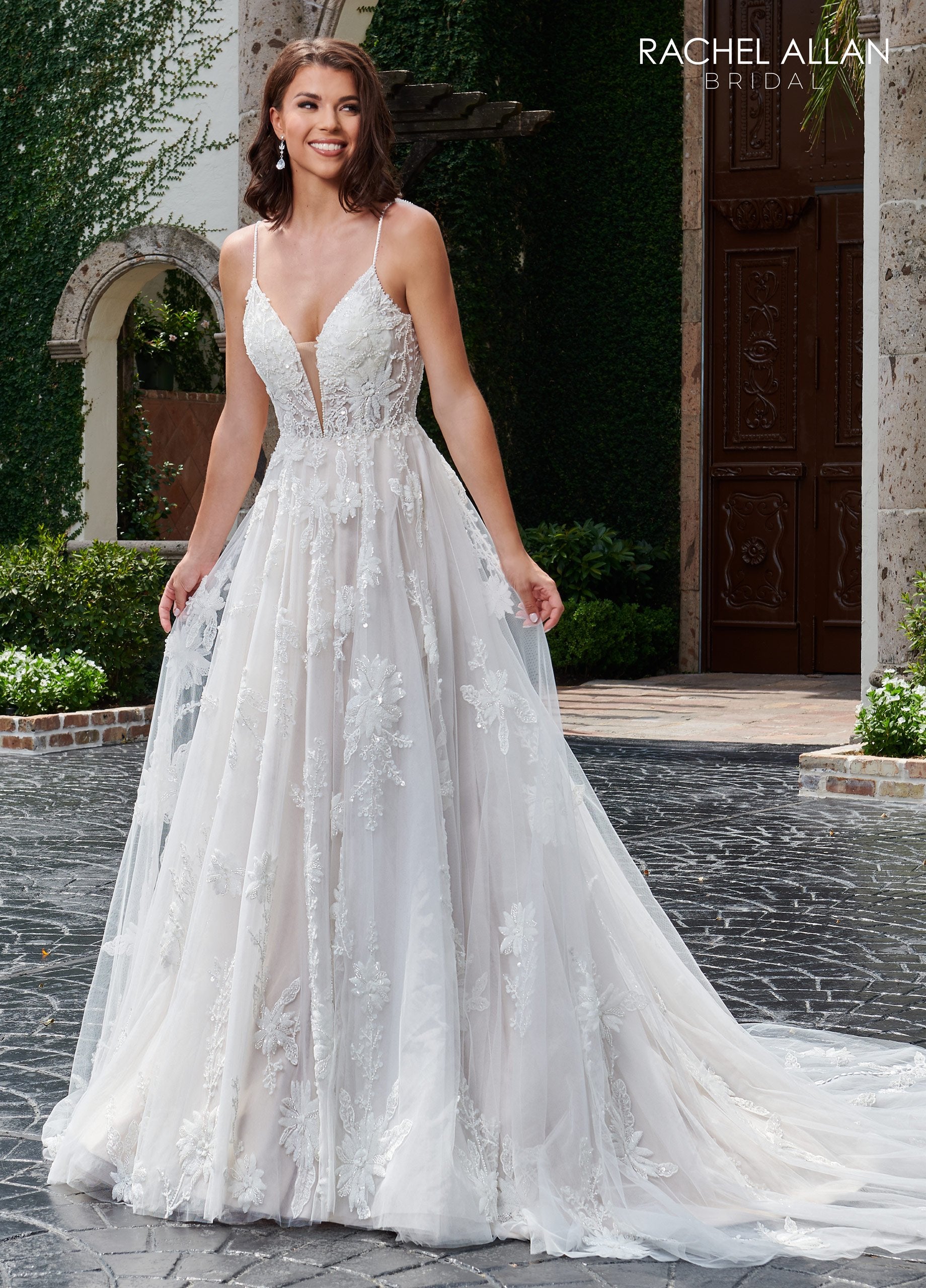 Novias Bridal  Heart A-line Lo' Adoro Bridal In Ivory Champagne Color Wedding  Dress