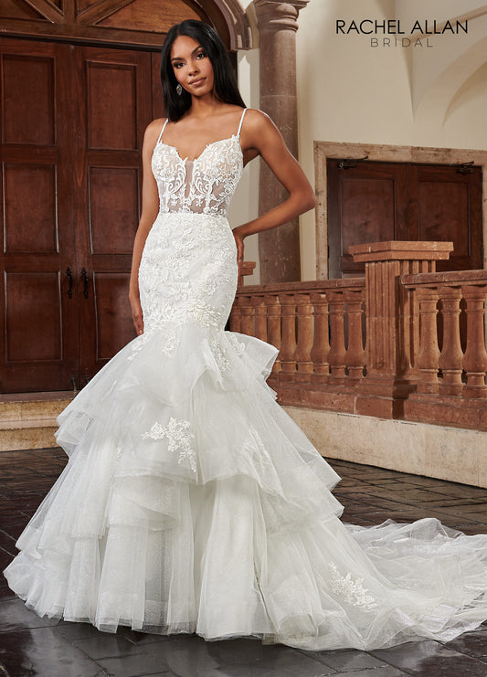 Heart Fit & Flare Lo' Adoro Bridal In Ivory Color Rachel Allan