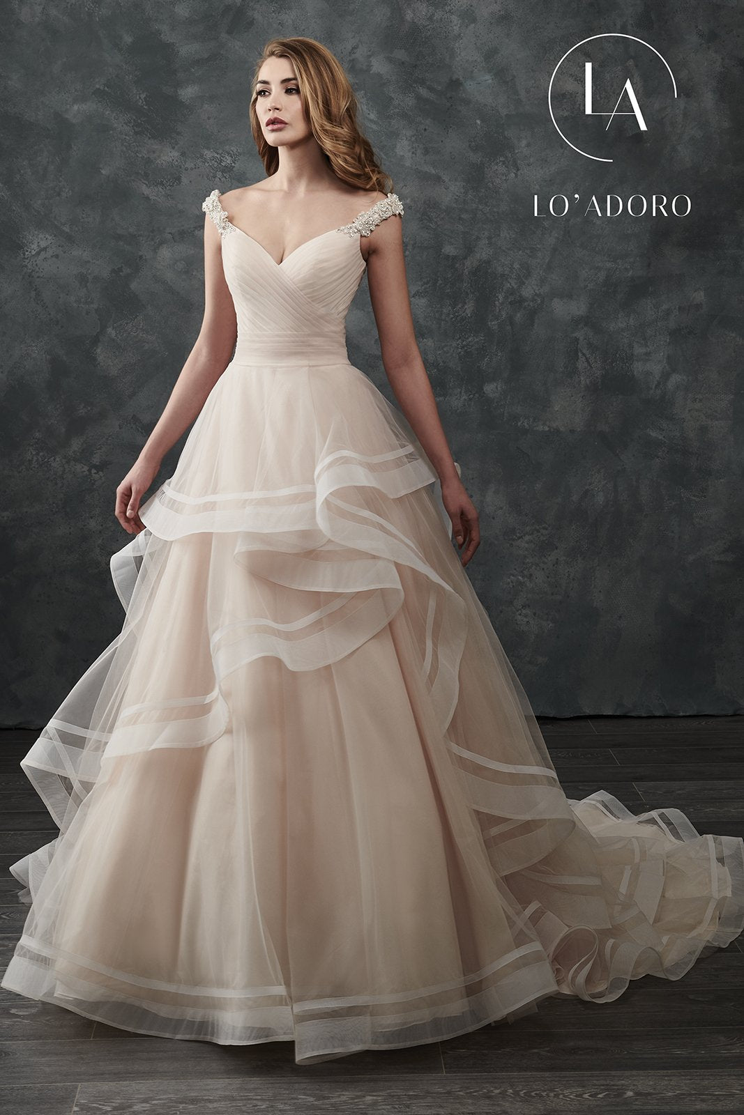 He Shoulder Ball Gowns Lo' Adoro Bridal In Ivory Color Rachel Allan