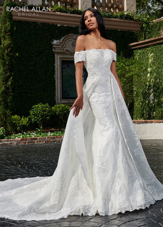 He Shoulder Fit & Flare Couture D'amour In Ivory Color Rachel Allan