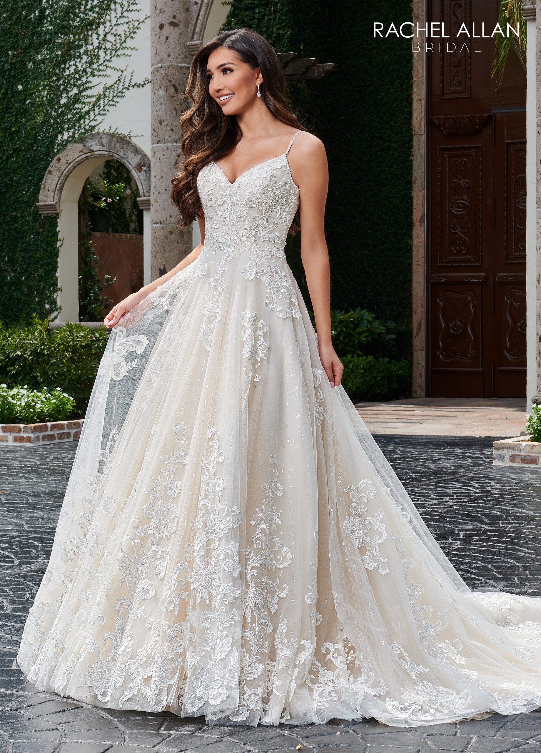 Heart A-line Couture D'amour In Ivory Champagne Color Rachel Allan