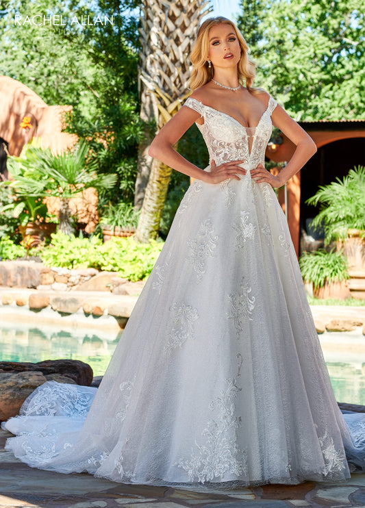 He Shoulder Ball Gowns Couture D'amour In Ivory Color Rachel Allan