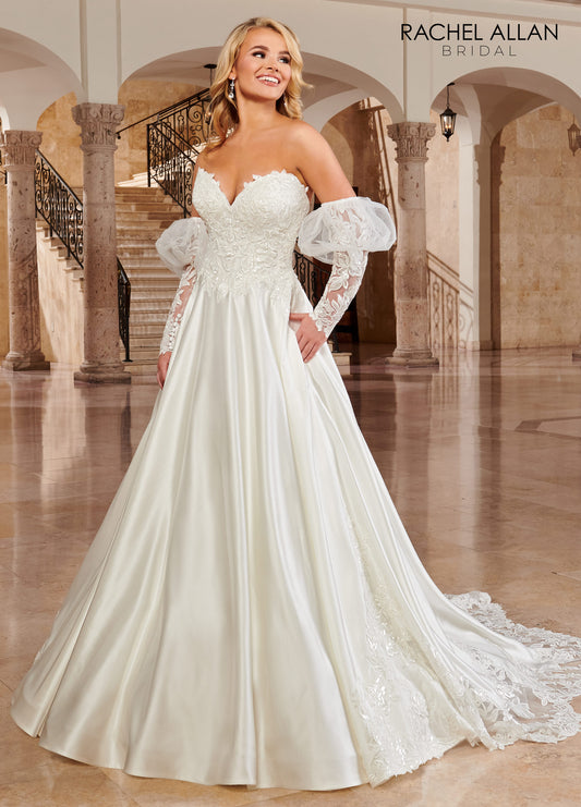 Heart A-line Florencia In Ivory Color Rachel Allan