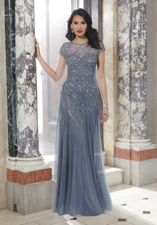 Evening Dress With Patterned Beading Morilee