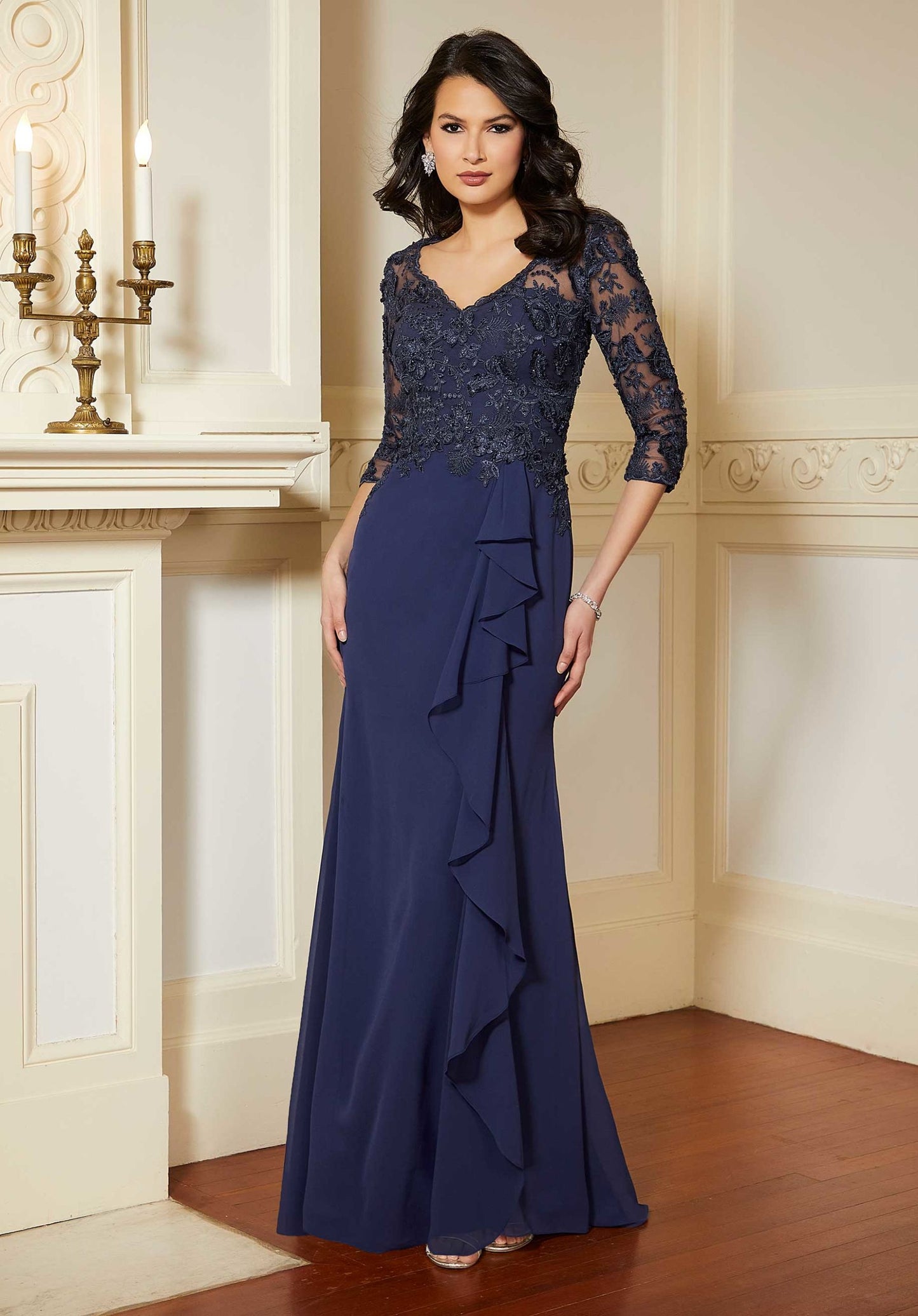Three-dimensional Lace Evening Gown Morilee